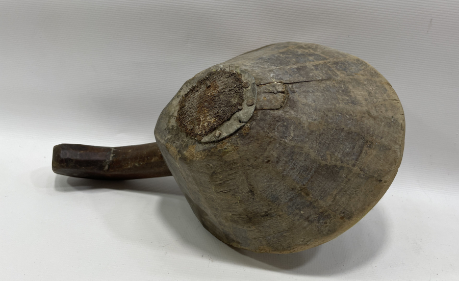 OSMANLI DÖNEMİ NADİR FORMDA EL OYMA AHŞAP SÜZGEÇ