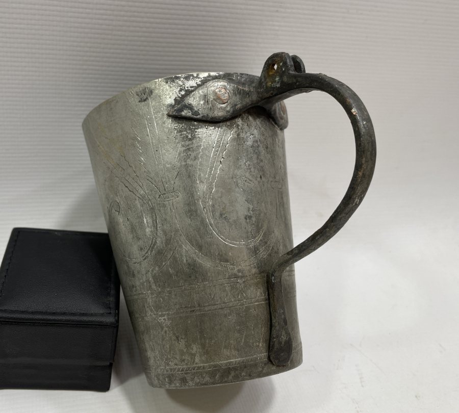 OSMANLI DÖNEMİ ÜZERİ KALEM İŞÇİLİKLİ ESER-İ İSTANBUL BARDAK