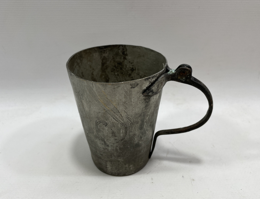 OSMANLI DÖNEMİ ÜZERİ KALEM İŞÇİLİKLİ ESER-İ İSTANBUL BARDAK