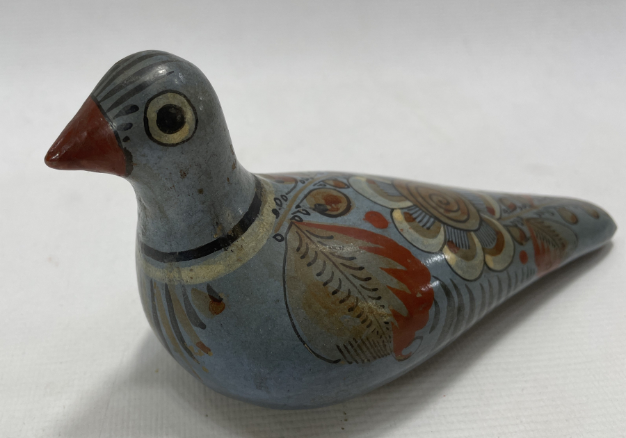 EL BOYAMA NADİR ANTIKA KUŞ FİGÜRÜ