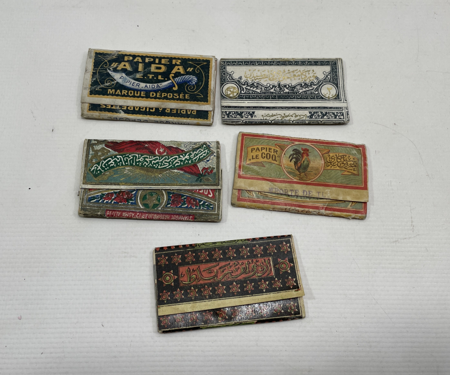 OSMANLI DÖNEMİ 5 ADET SİGARA KAĞIDI