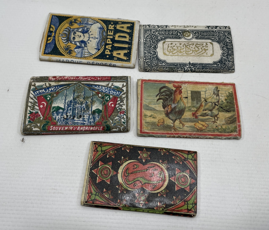 OSMANLI DÖNEMİ 5 ADET SİGARA KAĞIDI