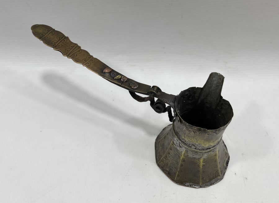 OSMANLI DÖNEMİ NADİR FORMDA KAHVE CEZVESİ