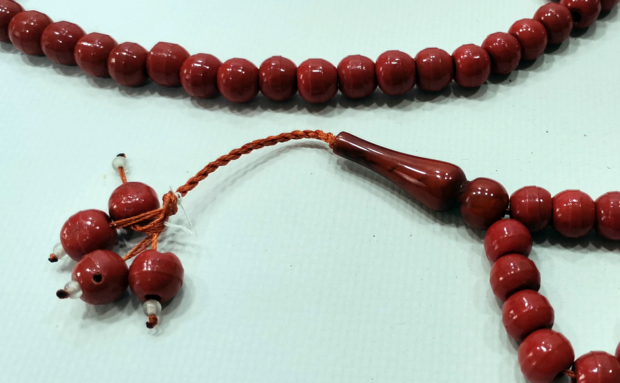 OSMANLI DÖNEMİ NADİR RENKTE BEYKOZ İŞİ 99 LUK NAMAZ TESPİHİ