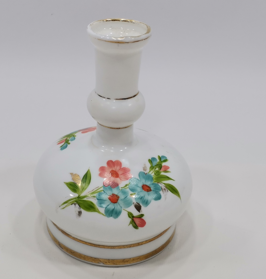 OSMANLI DÖNEMİ ÜZERİ EL BOYAMA İŞÇİLİKLİ NADİR NARGİLE ŞİŞESİ