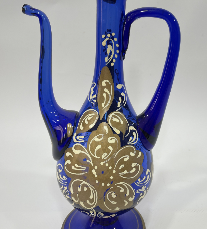 ÜFLEME CAMDAN MAMUL EL BOYAMA ANTİKA ZEMZEMLİK