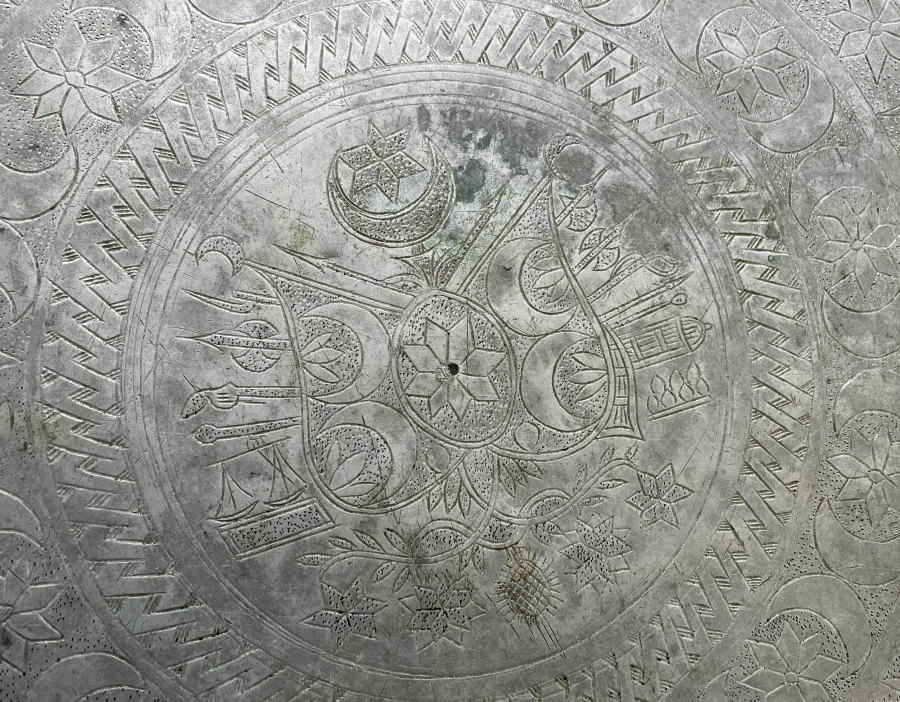 ORTASINDA OSMANLI DEVLET ARMASI BULUNAN ÇOK NADİR OSMANLI BEY İŞİ ORTA SİNİSİ