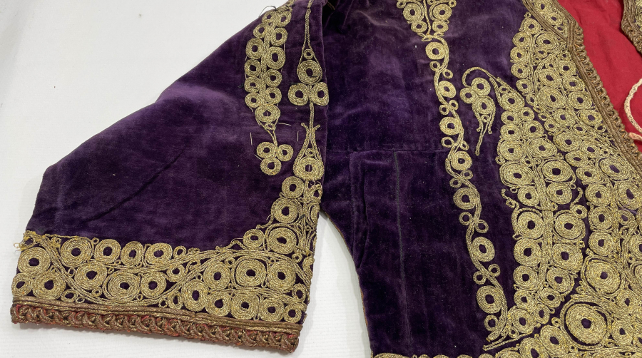 OSMANLI DÖNEMİ ÇİL KONDİSYONDA GELİN CEPKENİ