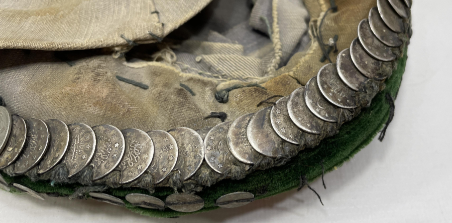 OSMANLI DÖNEMİ GÜMÜŞ PARALI GELİN FESİ