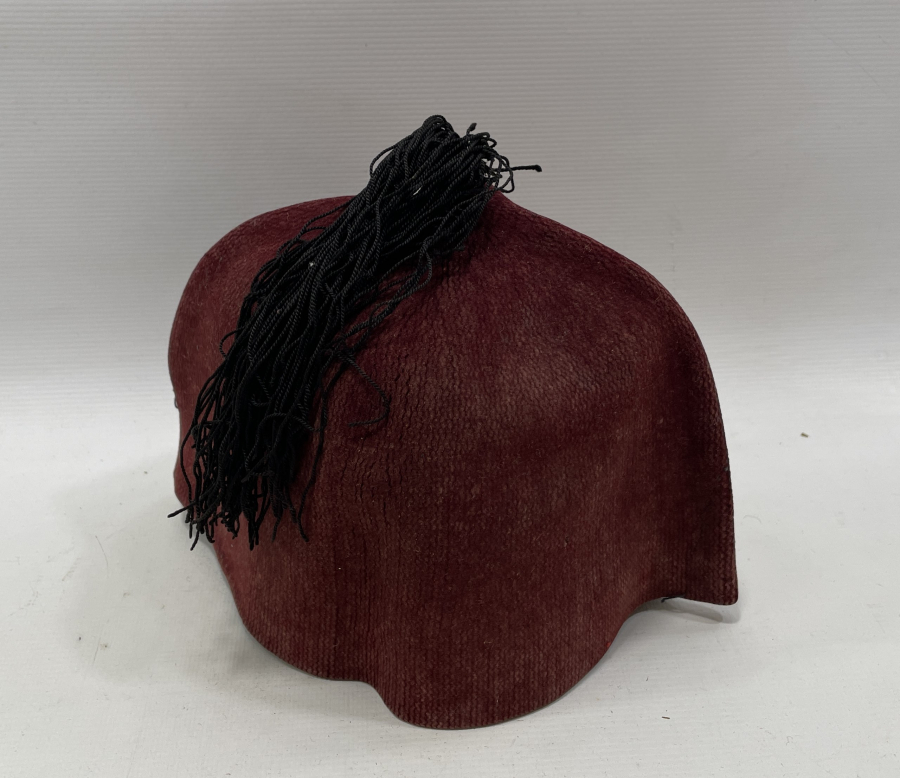 OSMANLI DÖNEMİ NADİR FORMDA DOKUMA AZİZİ TİP FES