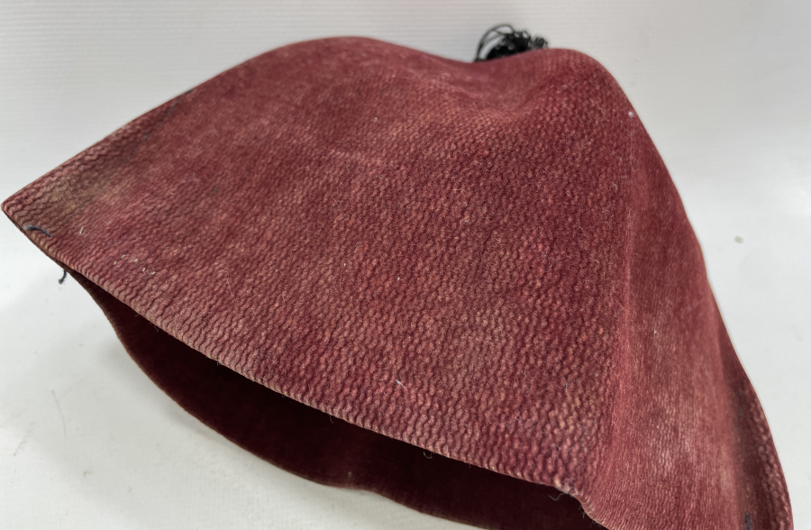 OSMANLI DÖNEMİ NADİR FORMDA DOKUMA AZİZİ TİP FES