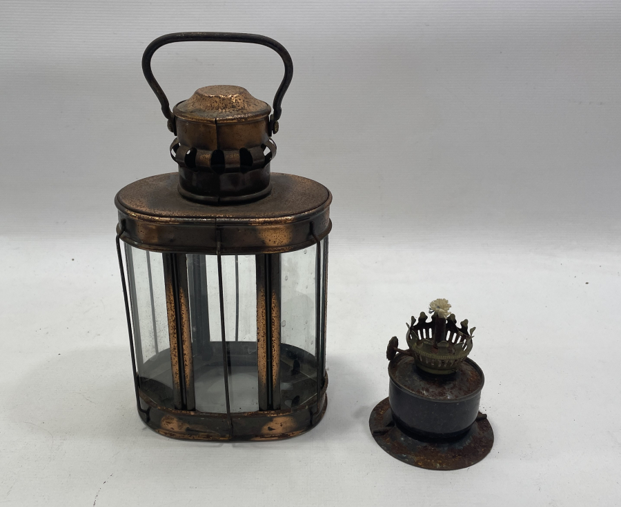 OSMANLI DÖNEMİ NADİR FORMDA EL GAZ LAMBASI