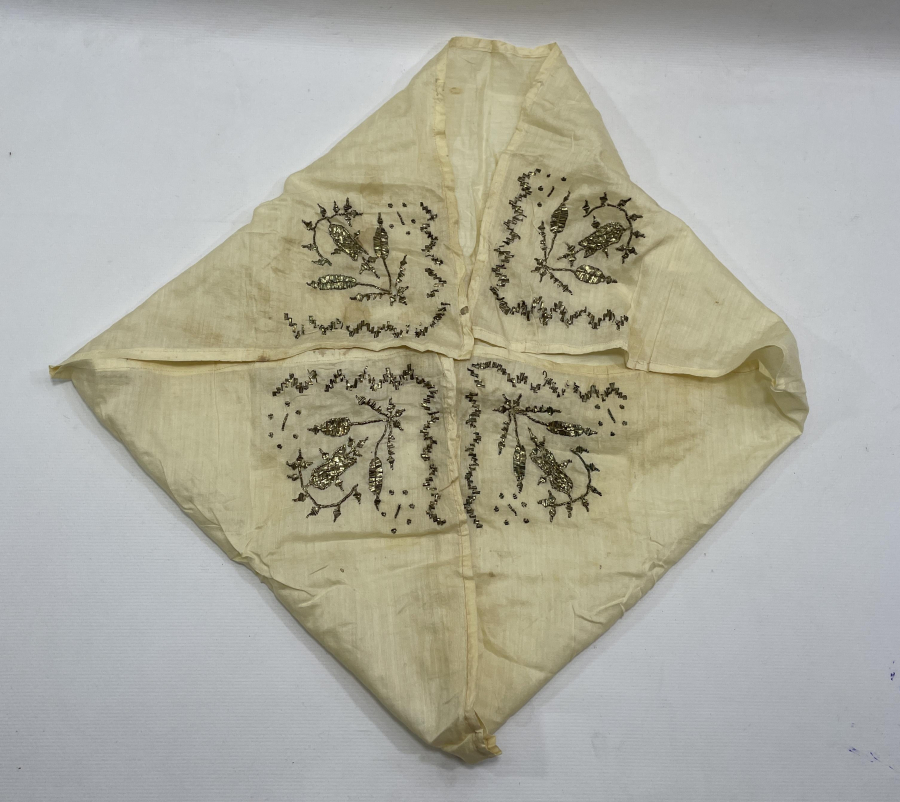 OSMANLI DÖNEMİ TEL KIRMA İŞÇİLİKLİ GELİN ÇEVRESİ