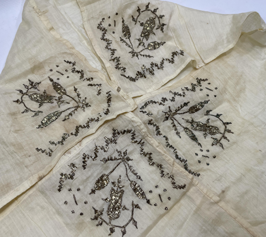 OSMANLI DÖNEMİ TEL KIRMA İŞÇİLİKLİ GELİN ÇEVRESİ