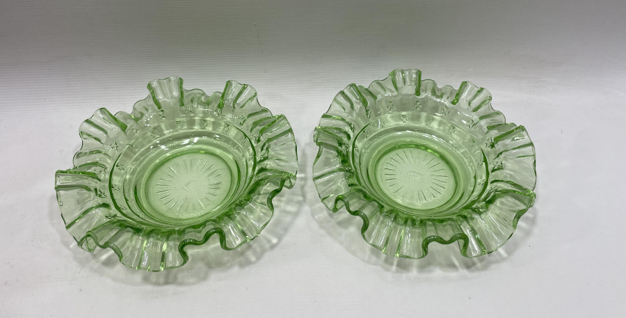 URANYUM YEŞİLİ ANTİKA ÇİFT NADİR LOKUMLUK