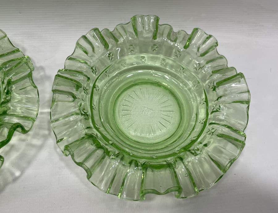 URANYUM YEŞİLİ ANTİKA ÇİFT NADİR LOKUMLUK