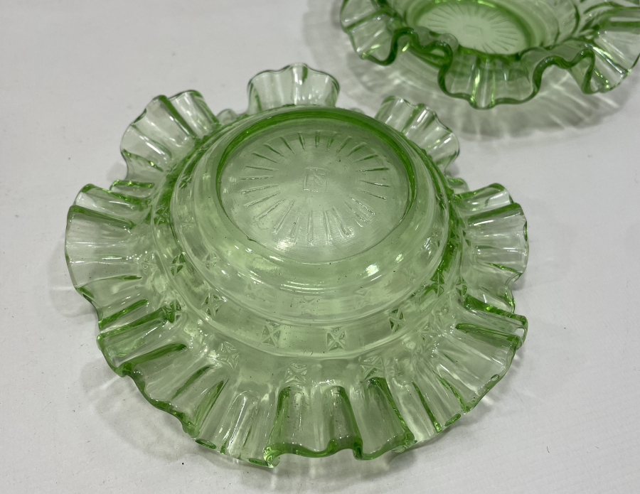 URANYUM YEŞİLİ ANTİKA ÇİFT NADİR LOKUMLUK