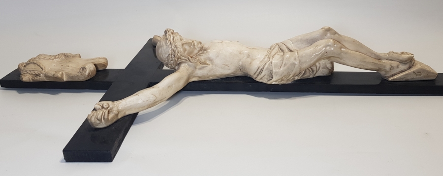 1900's ÇARMIHA GERİLMİŞ HAZRETİ İSA HEYKELİ: CRUCIFIX