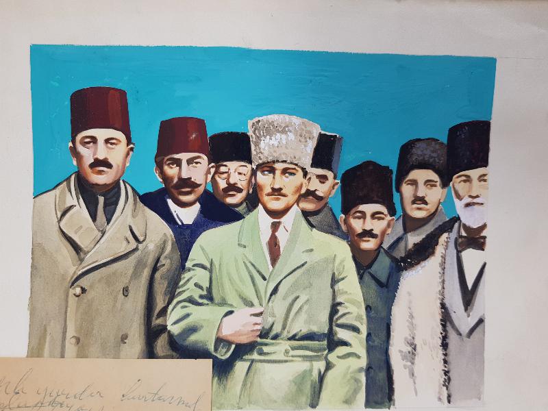 1919 ATATÜRK YURDU KURTARMAK İÇİN DAVET ETTİĞİ DELEGELERLE
