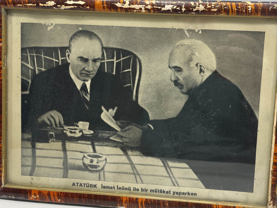 CUMHURİYET BAŞLARI ATATÜRK VE İNÖNÜ GÖRSELLİ PANO