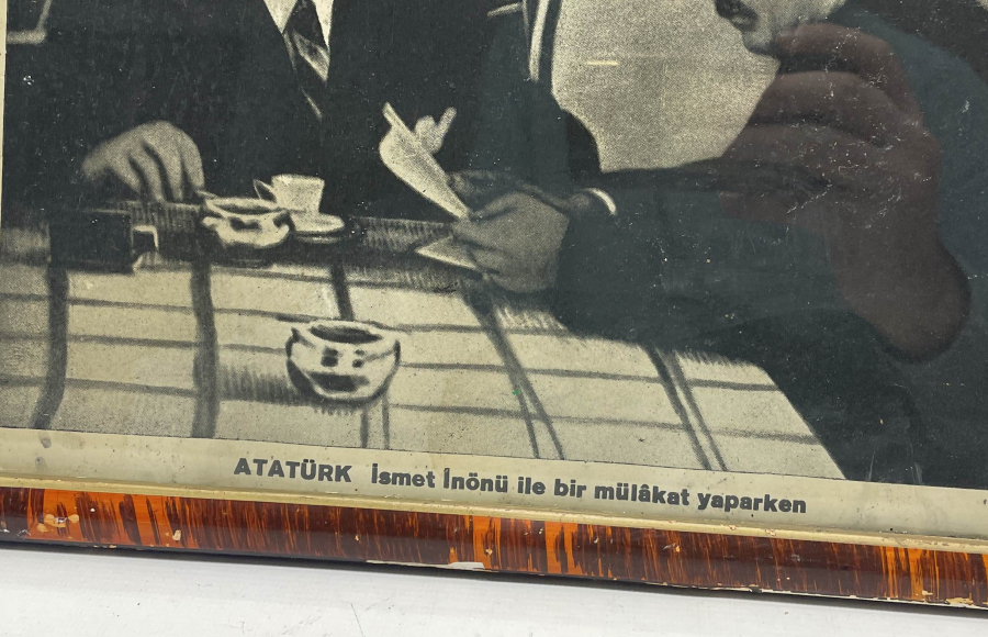 CUMHURİYET BAŞLARI ATATÜRK VE İNÖNÜ GÖRSELLİ PANO