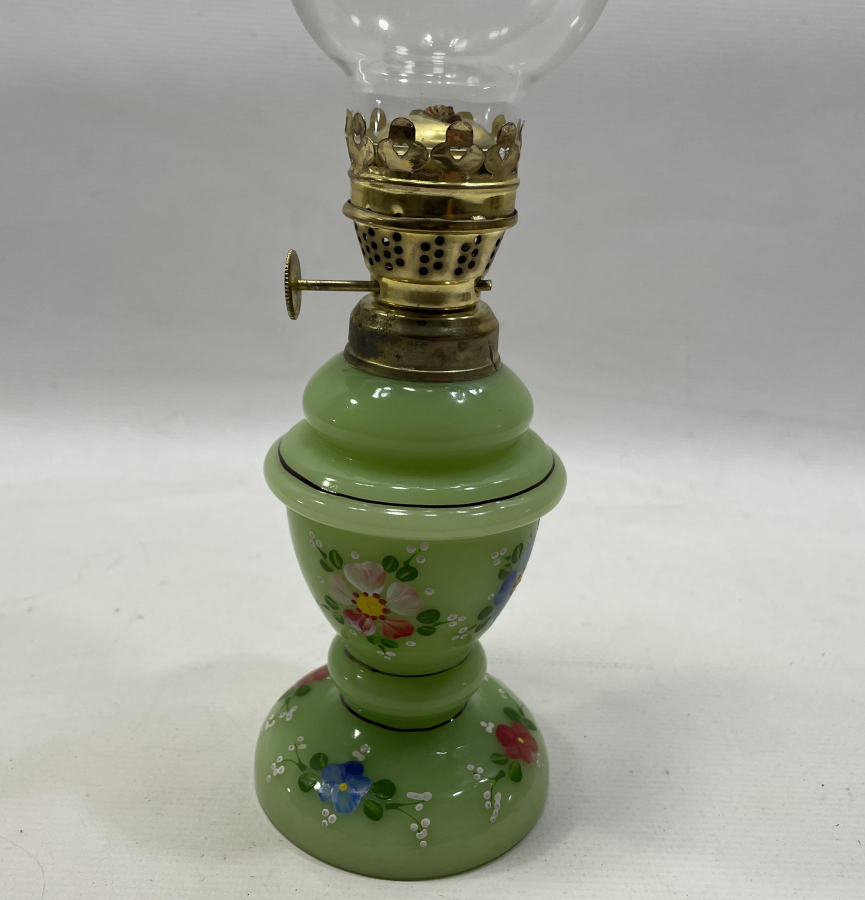 EL BOYAMA ANTİKA OPAL GAZ LAMBASI