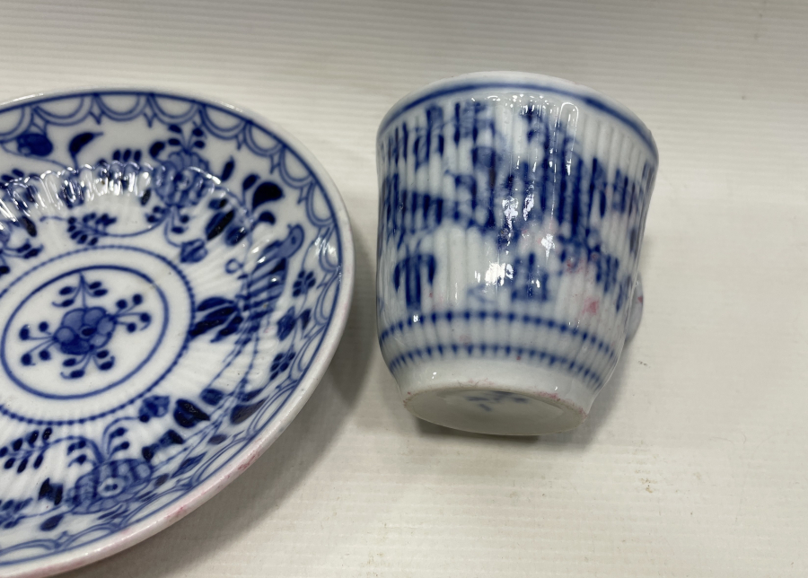 MEİSSEN MARKA NADİR RENKTE ANTİKA KUŞLU FİNCAN