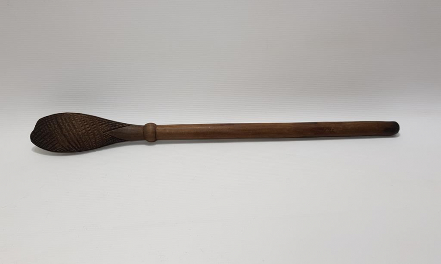 OSMANLI DÖNEMİ AFYON İŞİ AHŞAP SIRT KAŞIMA SOPASI