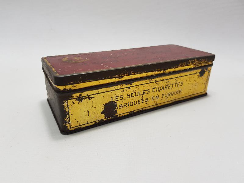 OSMANLI DÖNEMİ AY YILDIZLI TENEKE SİGARA KUTUSU