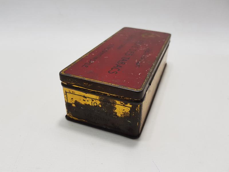 OSMANLI DÖNEMİ AY YILDIZLI TENEKE SİGARA KUTUSU