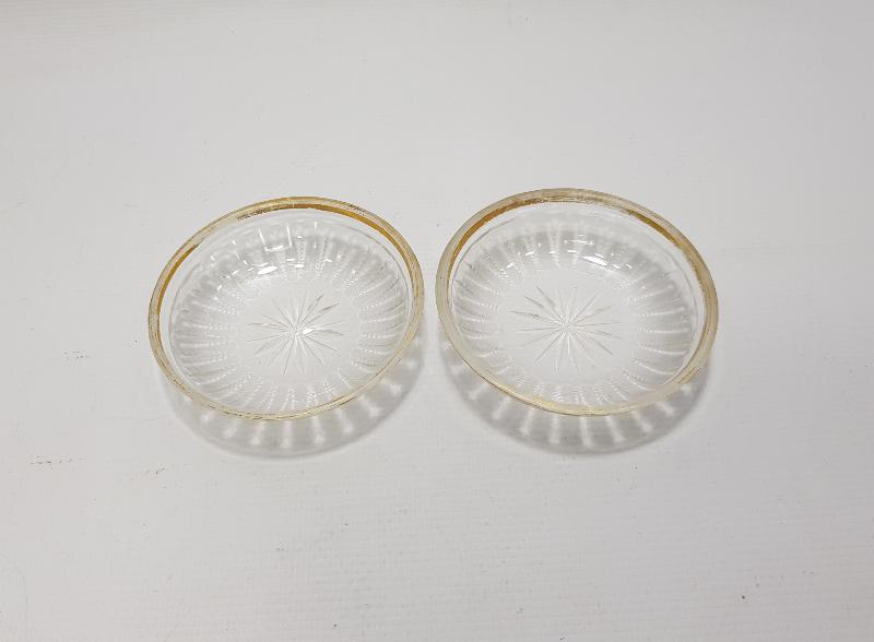 OSMANLI DÖNEMİ BİR ÇİFT BOHEM CAM HURMALIK