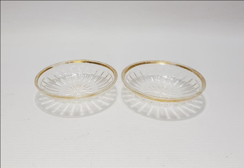 OSMANLI DÖNEMİ BİR ÇİFT BOHEM CAM HURMALIK