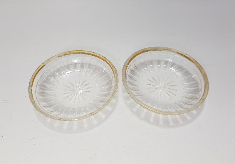 OSMANLI DÖNEMİ BİR ÇİFT BOHEM CAM HURMALIK