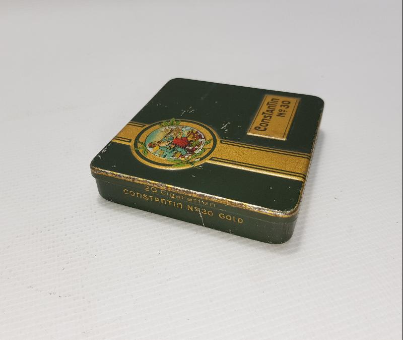 OSMANLI DÖNEMİ CONSTANTIN MARKA TENEKE SİGARA KUTUSU