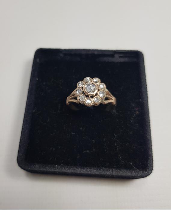 OSMANLI DÖNEMİ GÜL MODEL ELMAS YÜZÜK