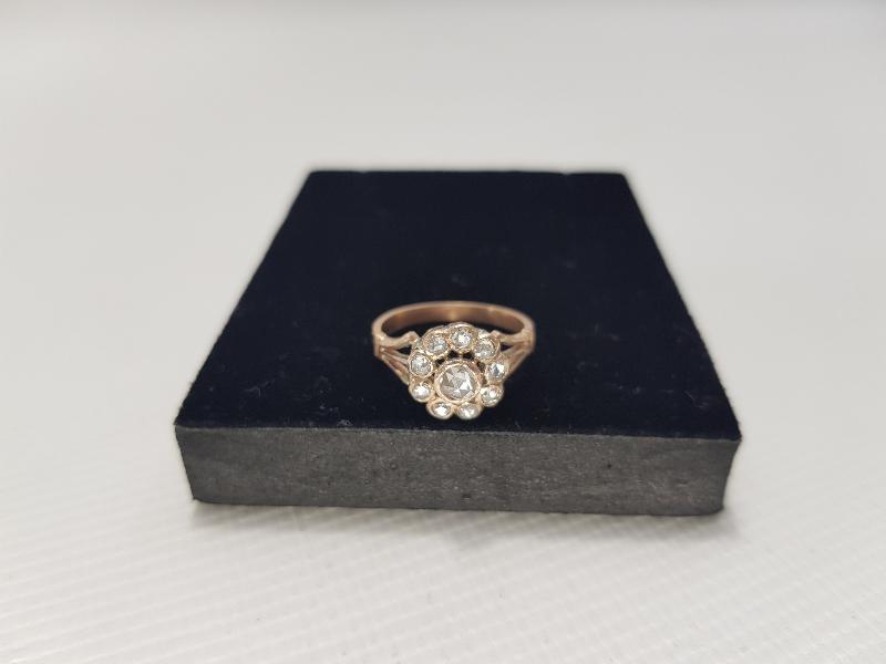 OSMANLI DÖNEMİ GÜL MODEL ELMAS YÜZÜK