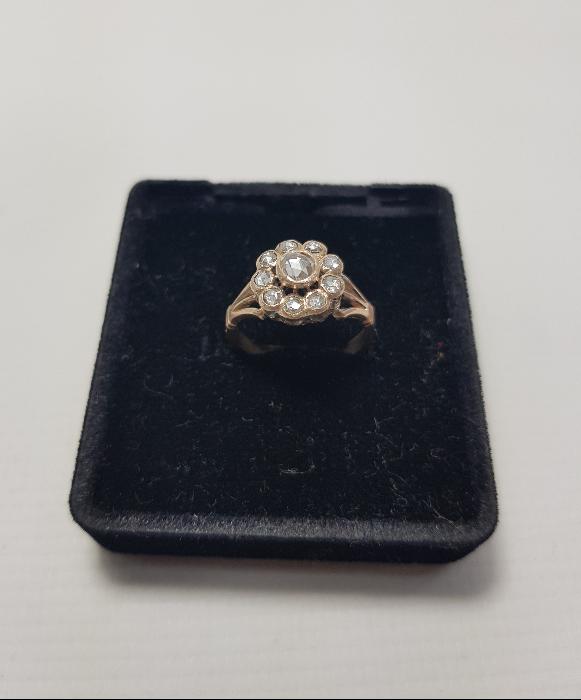 OSMANLI DÖNEMİ GÜL MODEL ELMAS YÜZÜK