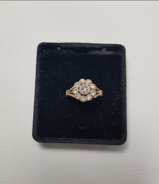 OSMANLI DÖNEMİ GÜL MODEL ELMAS YÜZÜK