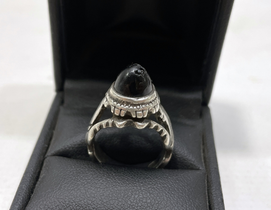 OSMANLI DÖNEMİ İKİ TARAFI KARTAL FİGÜRLÜ OLTU TAŞLI ÇERKES İŞİ YÜZÜK