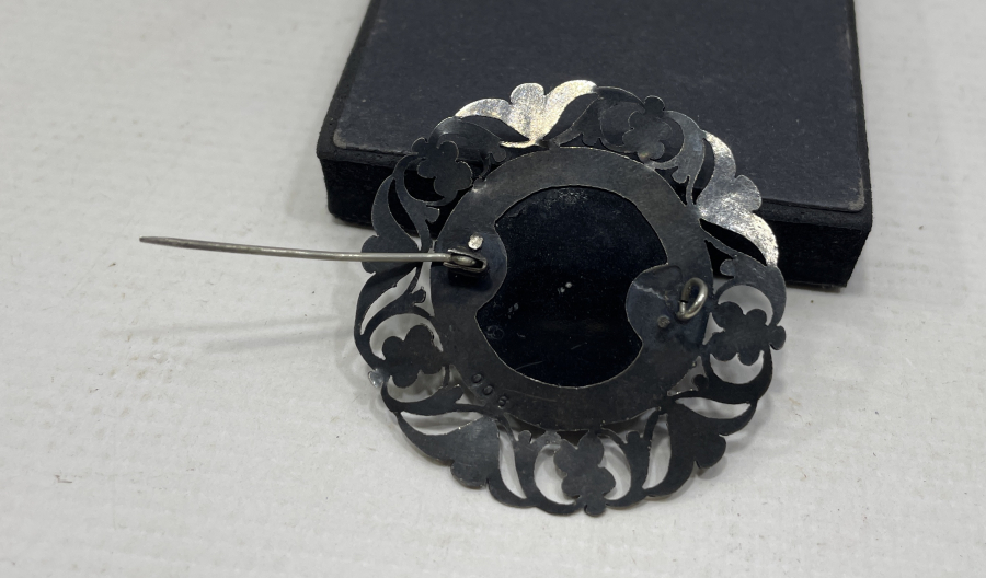 OSMANLI DÖNEMİ KALEM VE TESTERE İŞÇİLİKLİ ÖZEL YAPIM OLTU İŞİ BROŞ