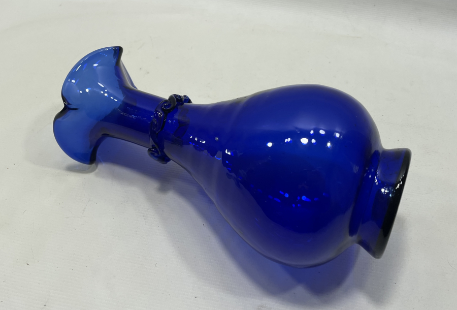 OSMANLI DÖNEMİ KOPARMA CAM EL YAPIMI VAZO