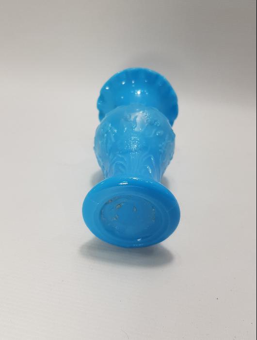 OSMANLI DÖNEMİ MAVİ RENKLİ KOPARMA OPAL VAZO