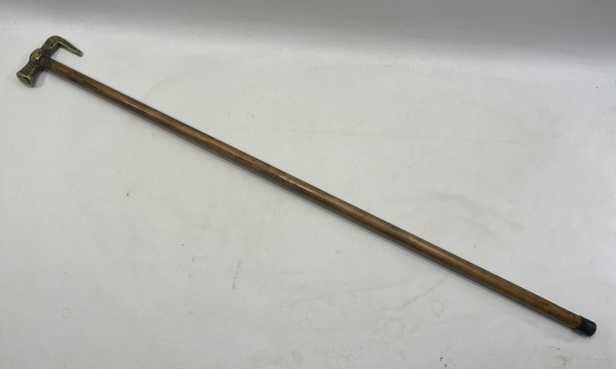 OSMANLI DÖNEMİ NADİR FORMDA BRONZ DERVİŞ TEBERİ