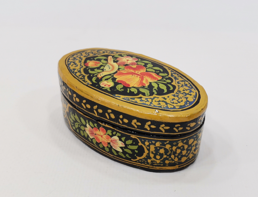 OSMANLI DÖNEMİ PAPİER MACHE TESPİH KUTUSU