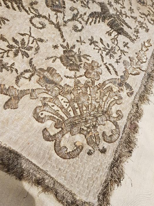 OSMANLI DÖNEMİ TUĞRA İŞLEMELİ İPEK BOHÇA