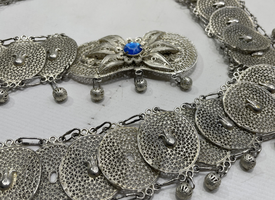 TELKARİ İŞÇİLİKLİ ANTİKA GELİN KEMERİ