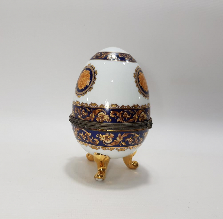 YUMURTA FORMLU PORSELEN MÜCEVHER KUTUSU