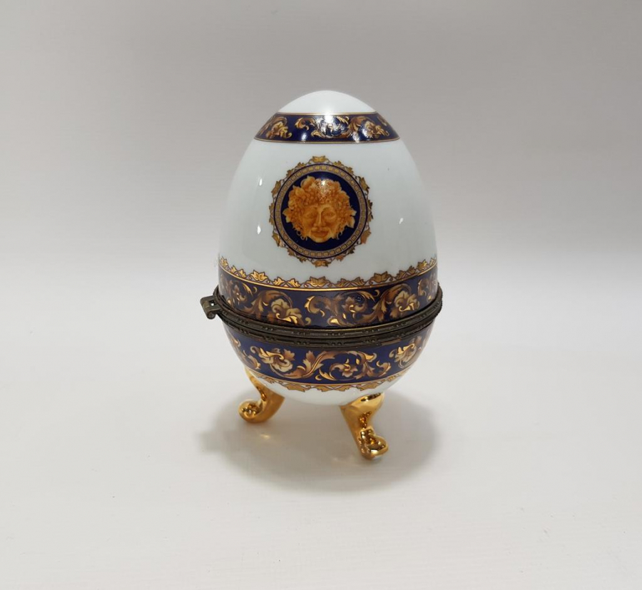 YUMURTA FORMLU PORSELEN MÜCEVHER KUTUSU