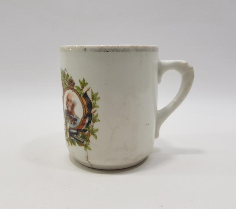 1. DÜNYA SAVAŞI DÖNEMİ İTTİFAK LİDERLER RESİMLİ PORSELEN BARDAK