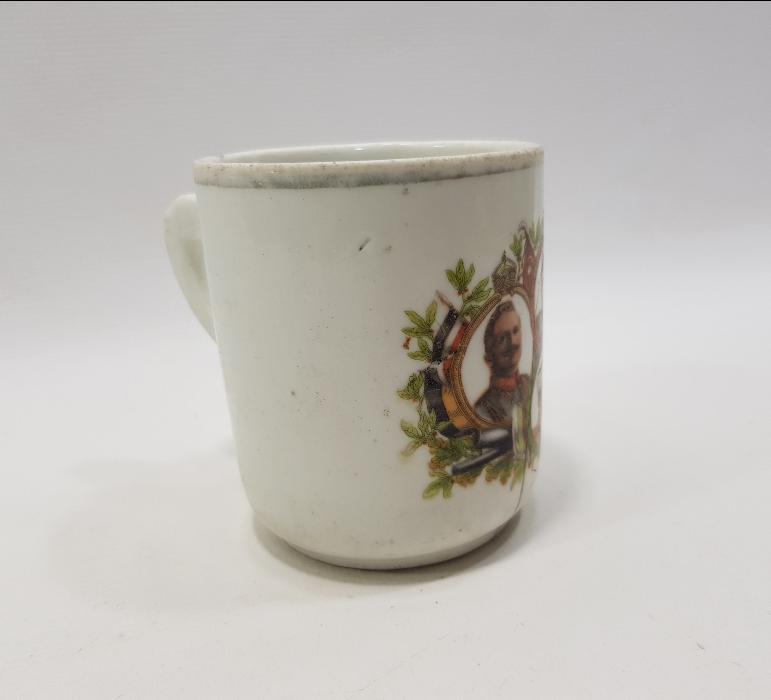 1. DÜNYA SAVAŞI DÖNEMİ İTTİFAK LİDERLER RESİMLİ PORSELEN BARDAK